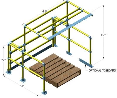 Barrière écluse / Kee Pivot  / Barrière écluse pour mezzanines / Barrière de chargement / Barrière pour palettes / Barrière de sécurité pour entrepôt