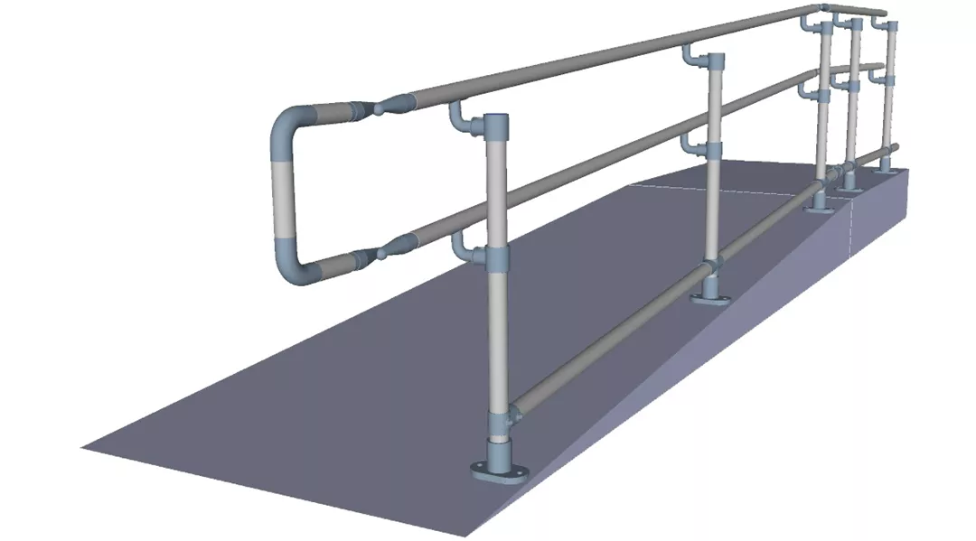 Norme pente rampe acces handicape ♿ 1-866-416-1024