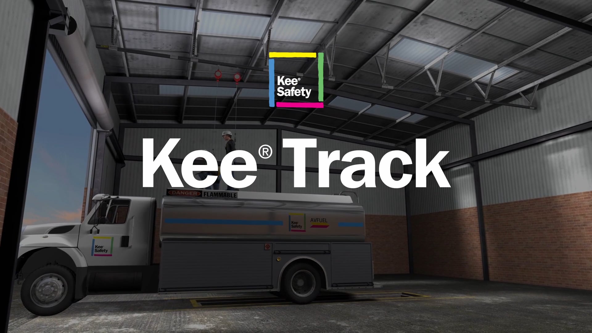 Kee Track Rigit Rail Fall Protection