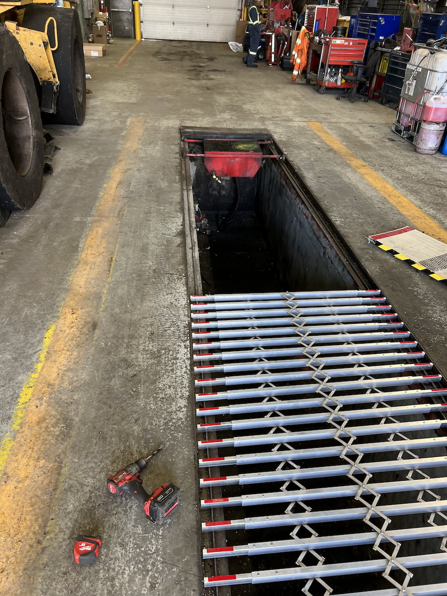 PitProtect / Entretien des véhicules / Couverture de la fosse