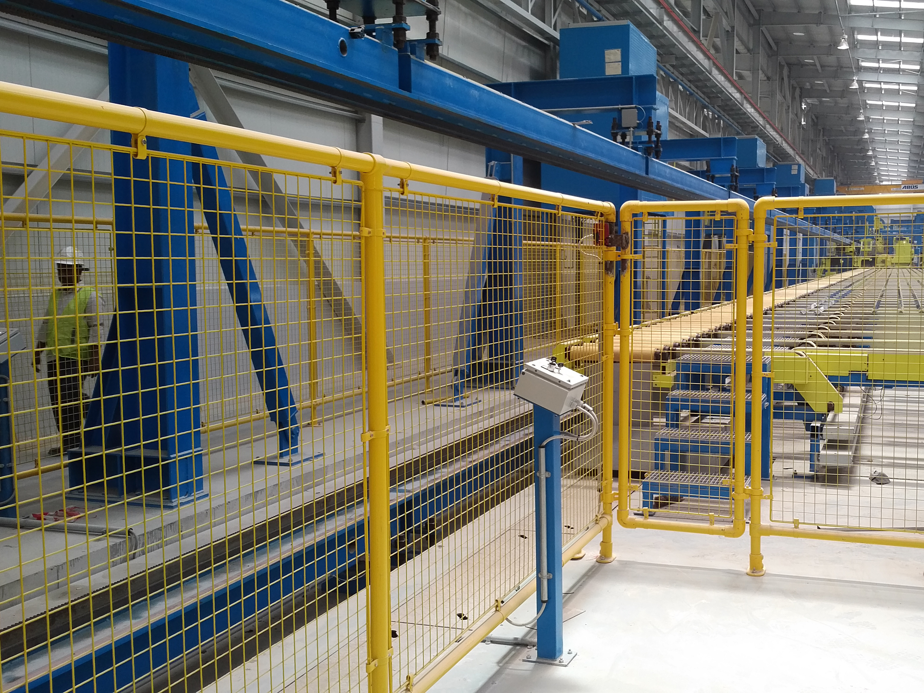 Railings With Mesh Pannels At Factory