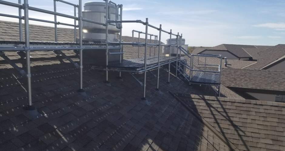 操作平台和步道