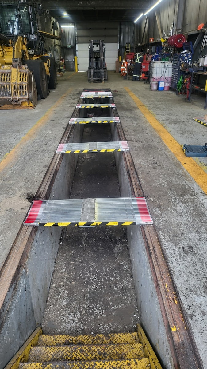 PitProtect / Entretien des véhicules / Couverture de la fosse